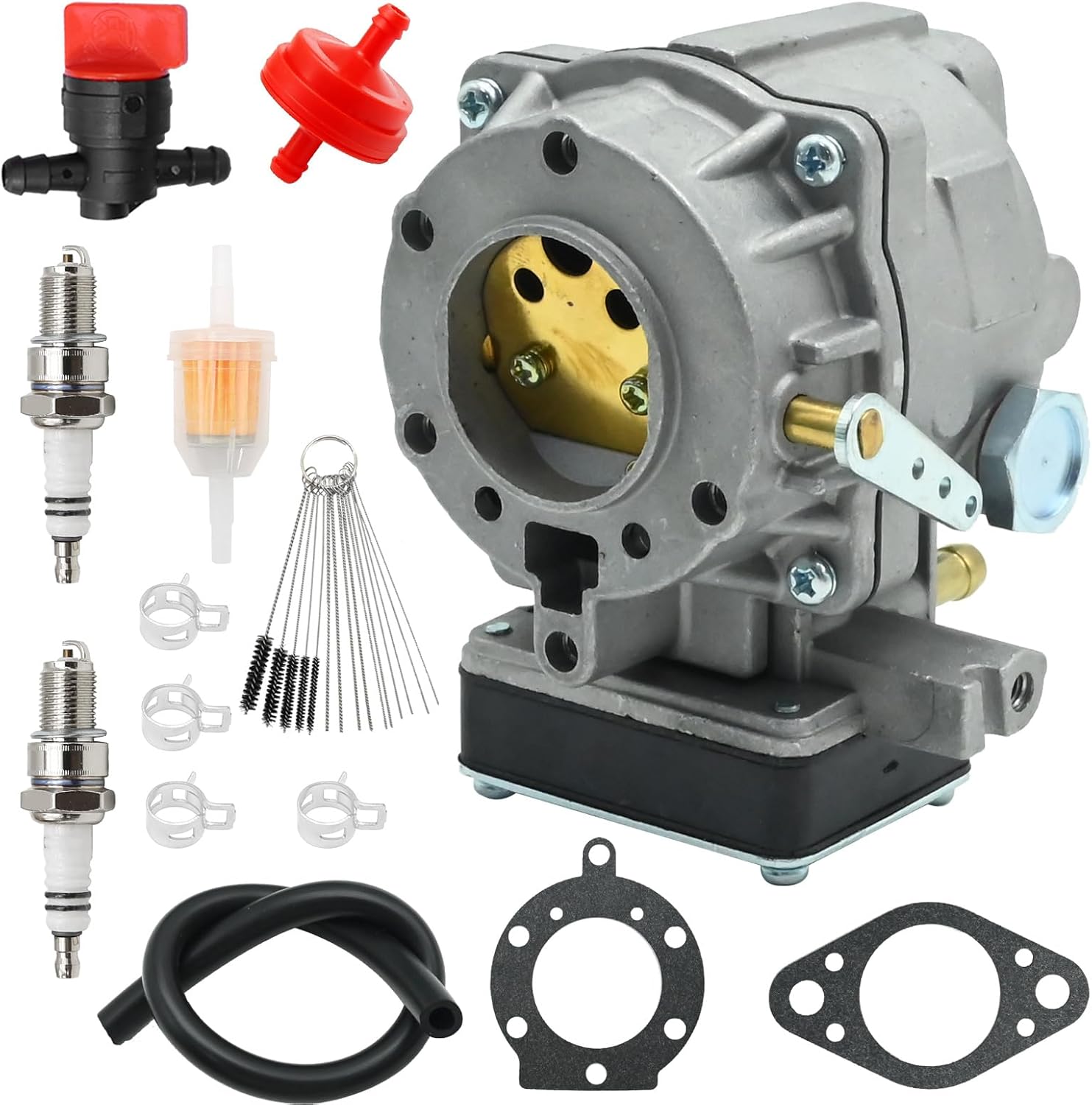 693479 Carburetor Tune up Kit With Air Filter Replacement for Craftsman LT1000 19.5 HP Tractor Replacement for B S 693480 499306 495181 495026 491429 393297 399623 392806 393286 393293