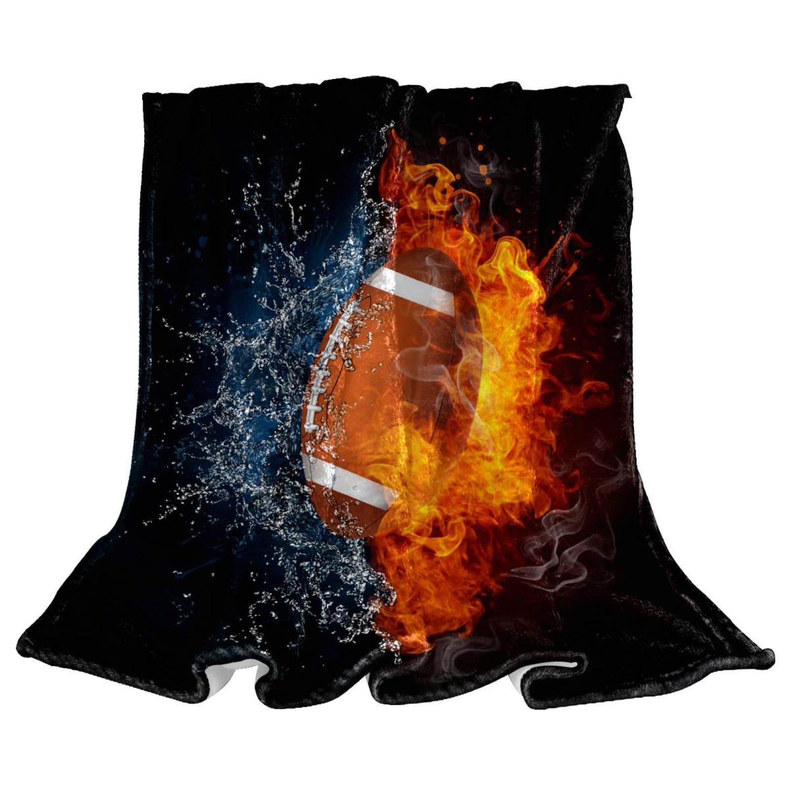 Couverture football en microfibre douce pour vos soirées match sur le canapé