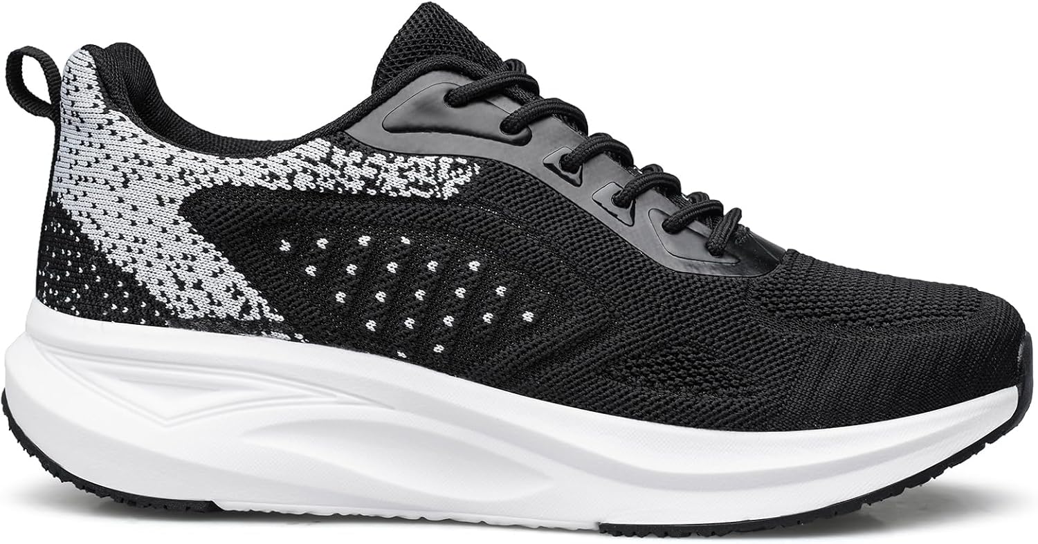 Men's Non Slip Running Sneakers Walking Shoes Lightweight Breathable Comfortable Athletic Fashion Sneakers Mesh Workout Casual Sports - Image 3