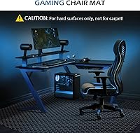 Vista 6 de SALLOUS Tapete para silla para suelo duro, 63" x 51" tapete para silla de oficina para suelo de madera dura, protector de suelo duro multiusos