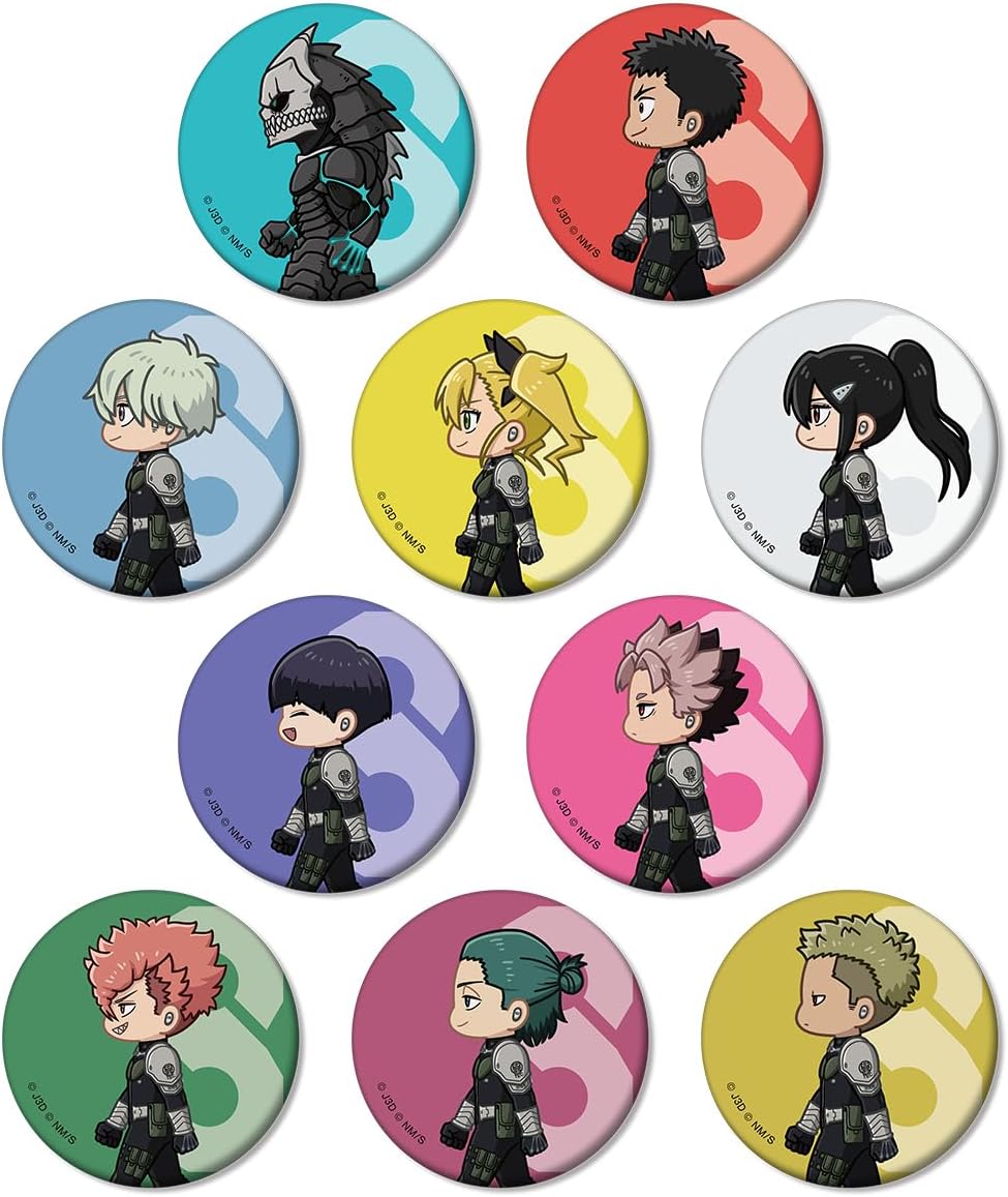 Monster 8 Trading Chibi and Totoro Matte Tin Badges Box of 10