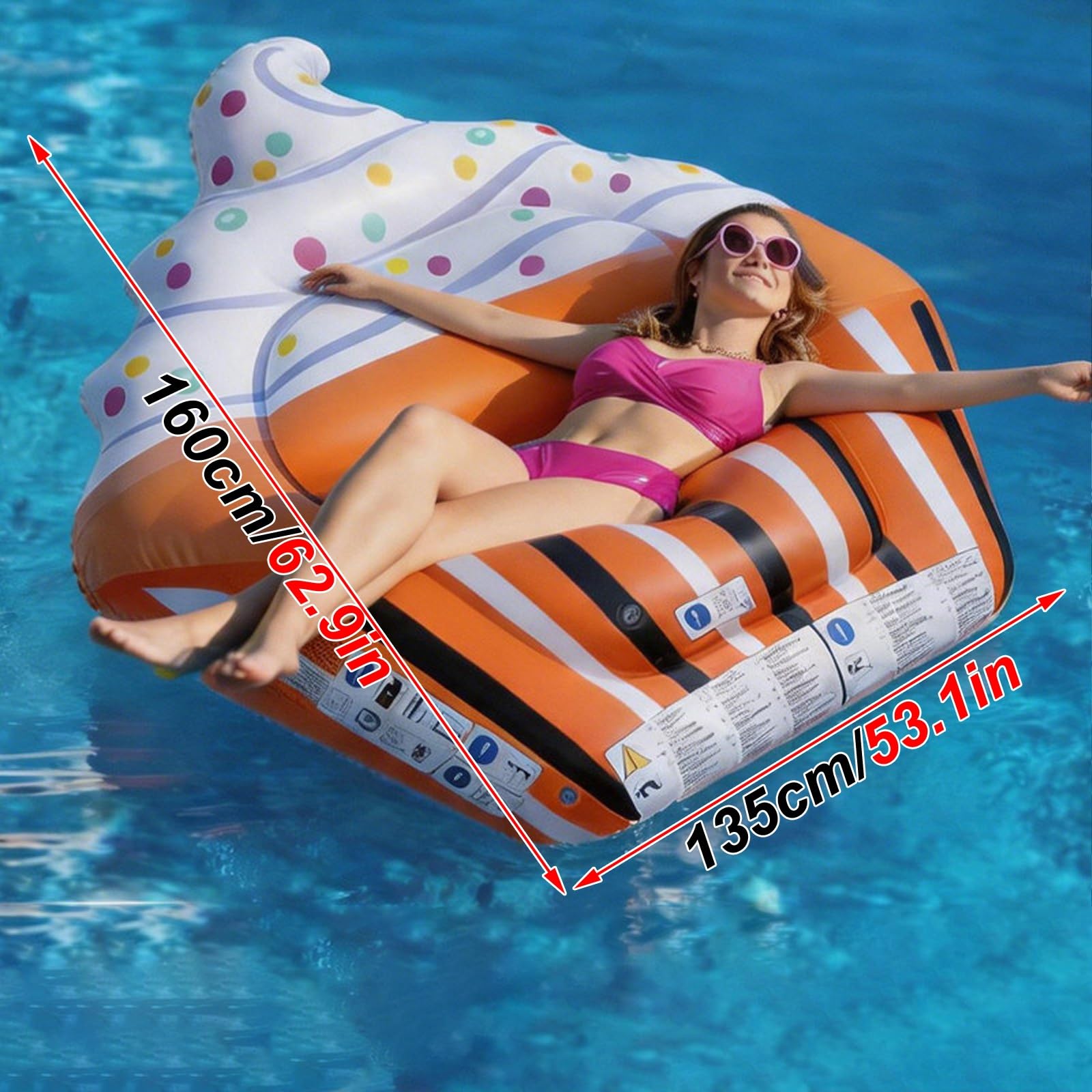 Matelas Gonflable Piscine, Matelas Pneumatique Piscine | Amusantes et Faciles À Transporter, Idéales pour les Fêtes D'été à la Plage