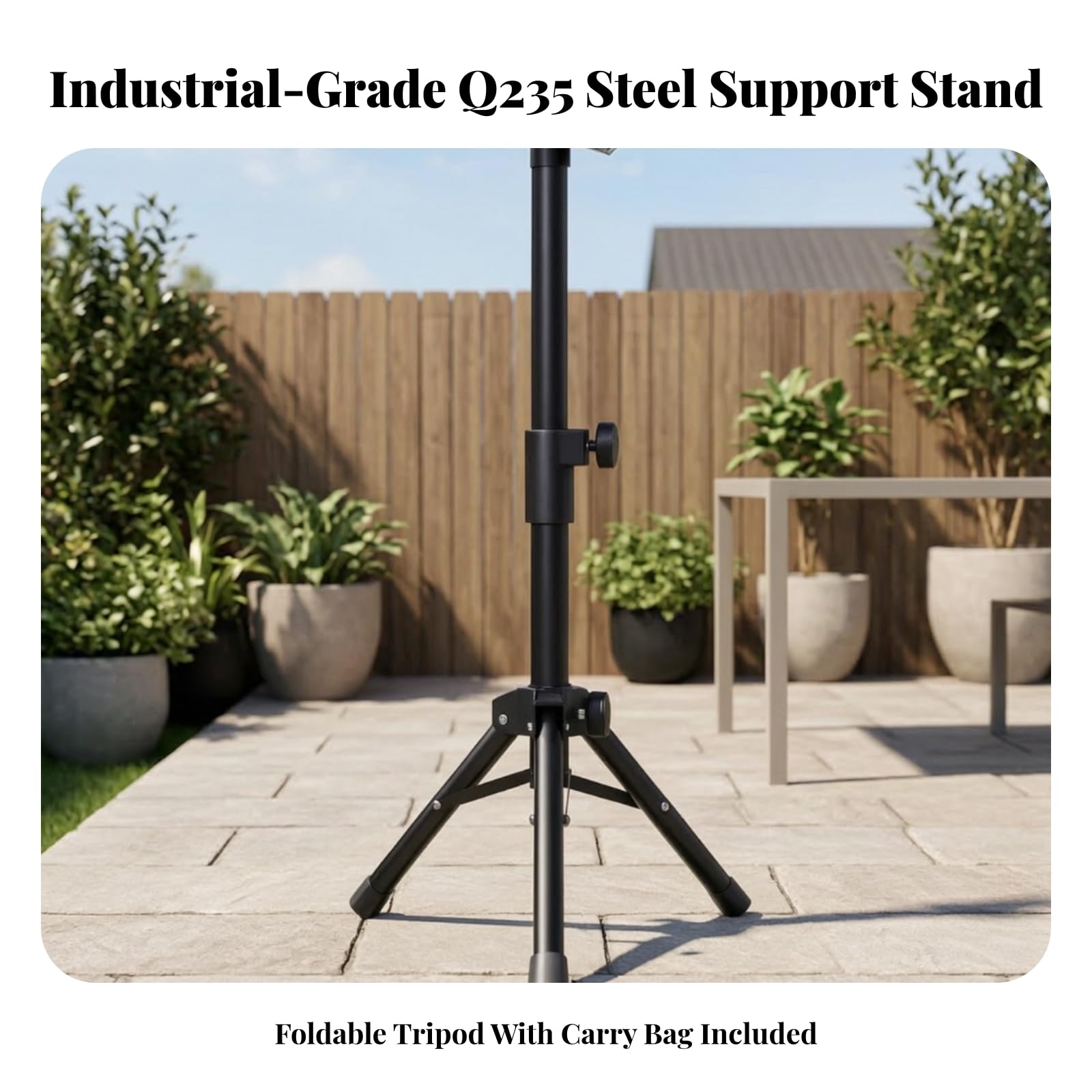 Höhenverstellbar Stativ mit Tragetasche