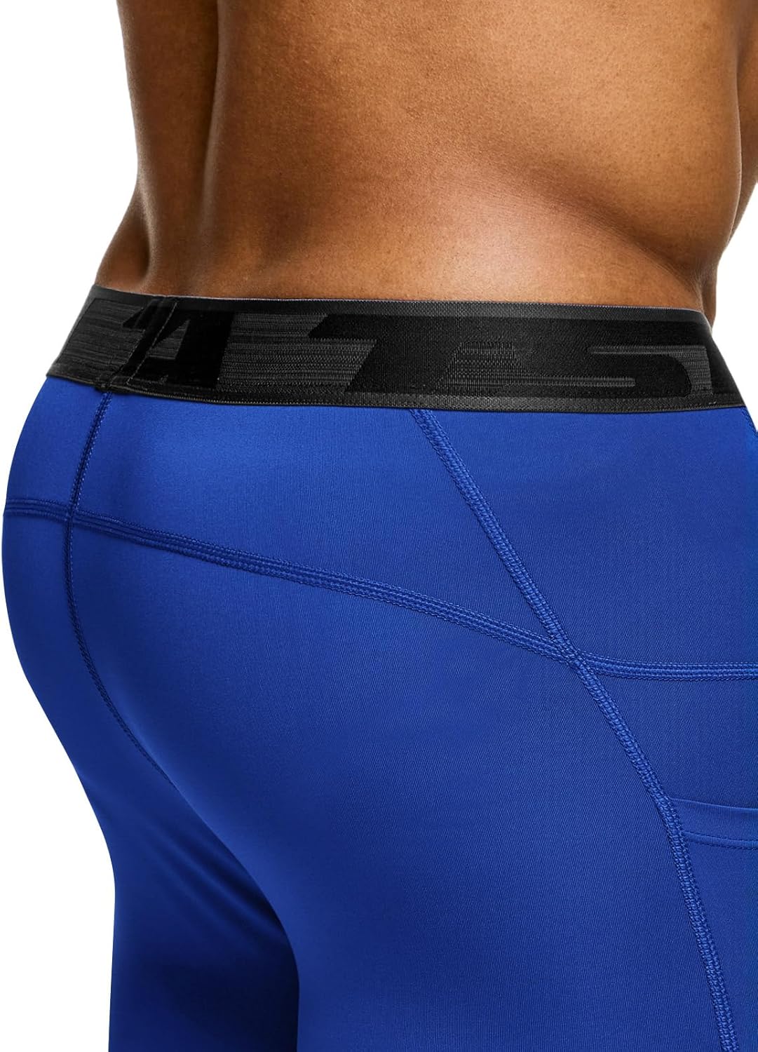 TSLA Men's Compression Pants, Cool Dry Athletic Workout Running Leggings Tights with Pockets - Image 7