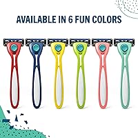 Vista 7 de Preserve Shave 5 Maquinilla de afeitar recargable de cinco hojas, hecha de materiales reciclados, azul marino