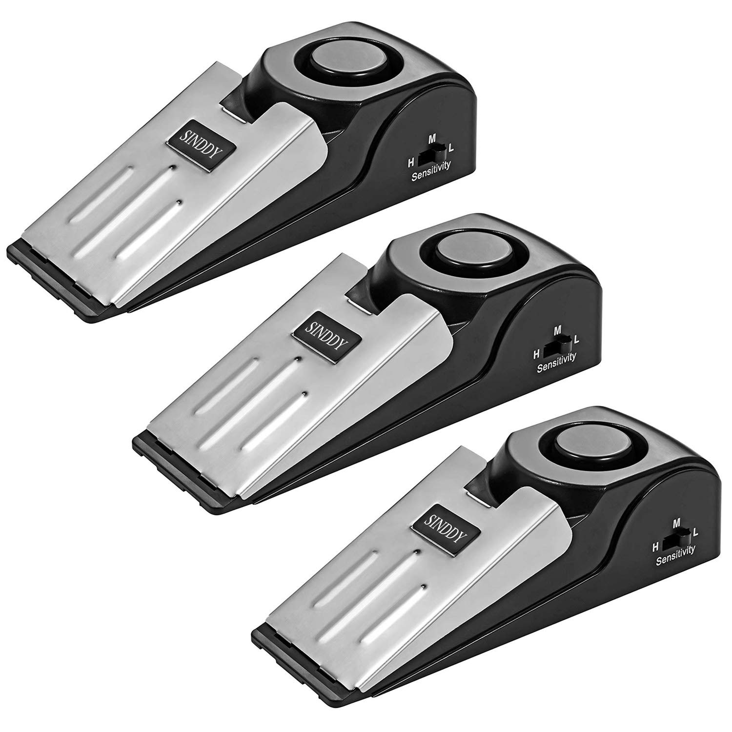 FEENM Upgraded Door Stop Alarm -Great for Traveling Security Door Stopper Doorstop Safety Tools for Home Set