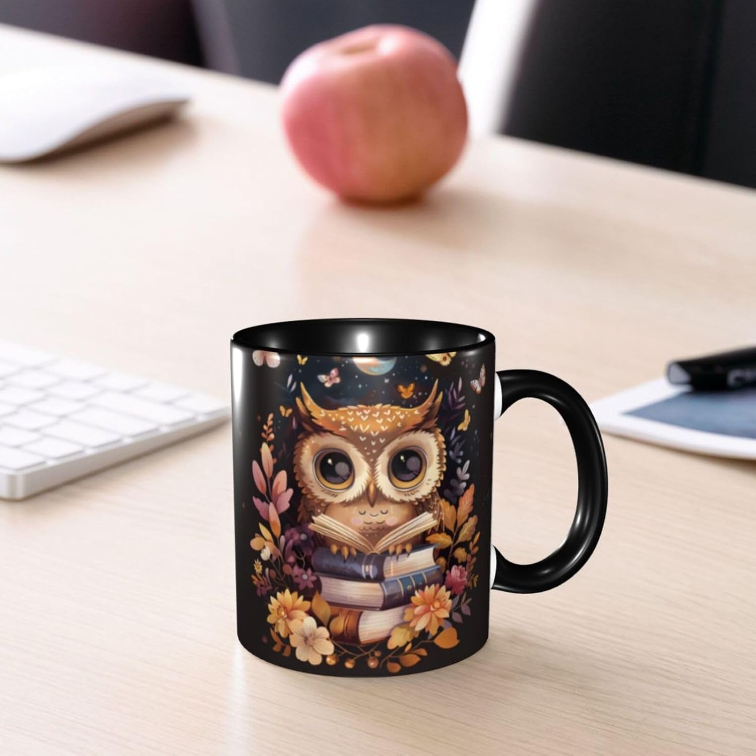 Owl Coffee Mug 11 OZ Cute Tea Cup Funny Coffee Cups for Women Microwave Safe - Image 6