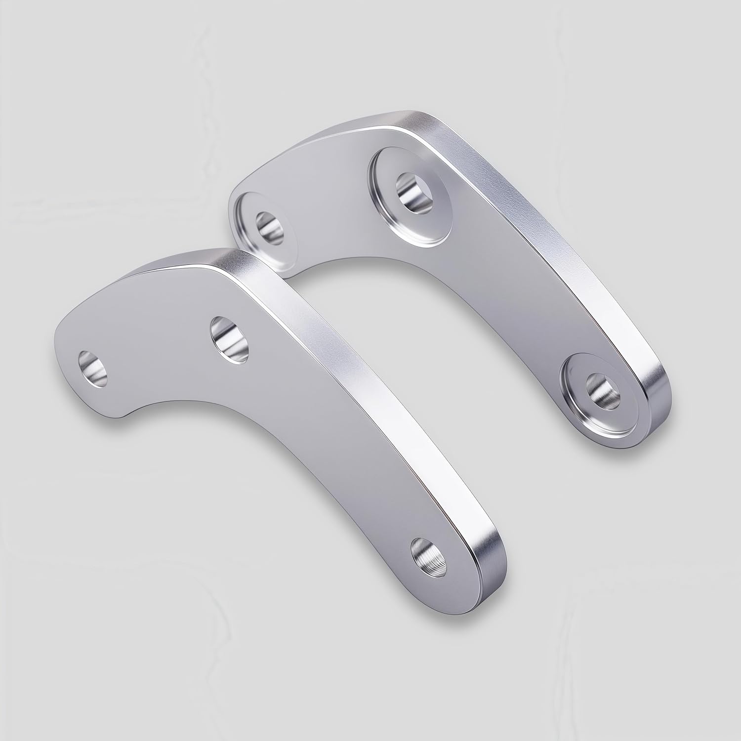 Motorcycle Aluminum Lowering Kits Fits Compatible with Ninja650 Z650 Z650RS (0.98 Inches Drop)(for Kawasaki Vehicle) (Silver)