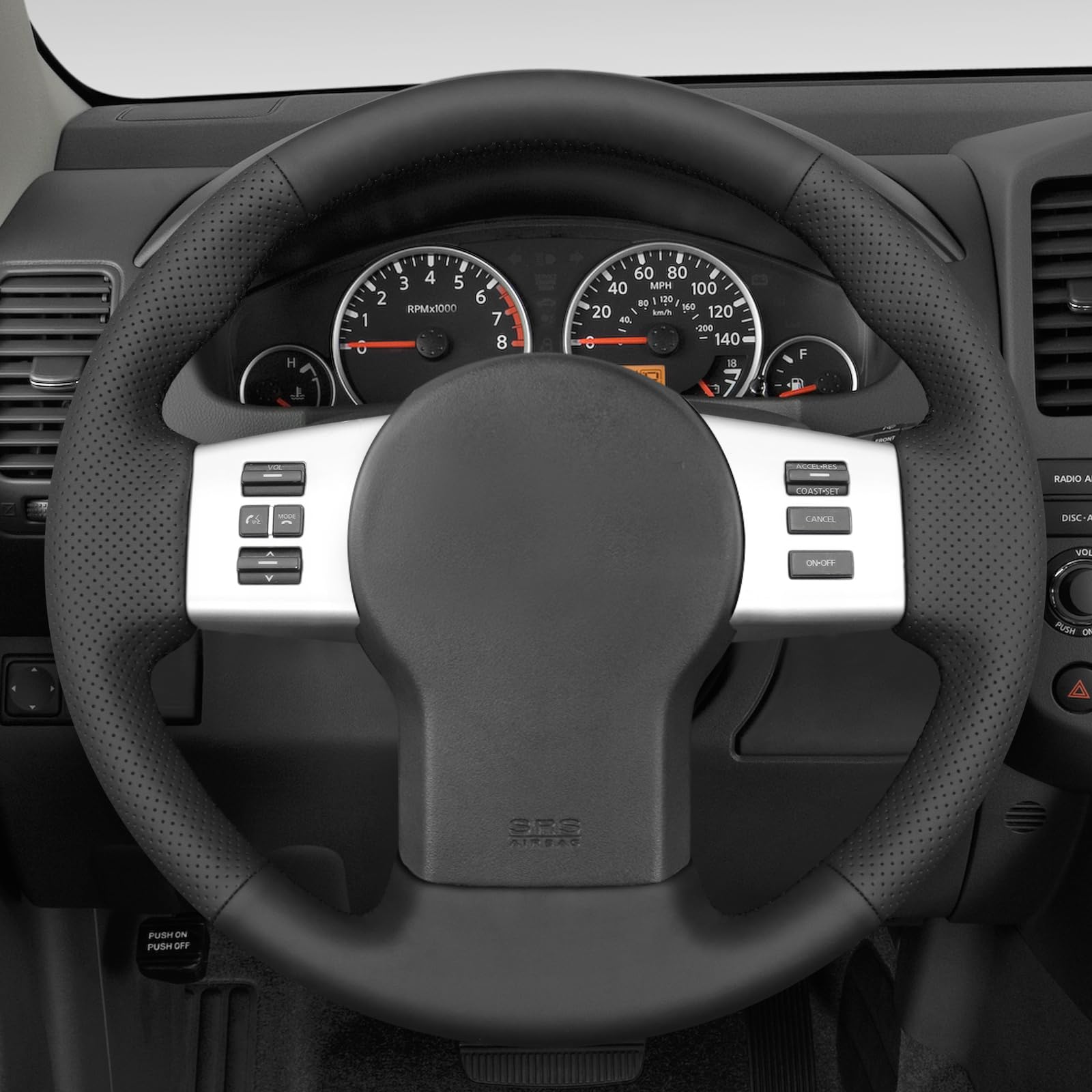 MEWANT Funda de Volante a Medida para Coser Nissan Navara