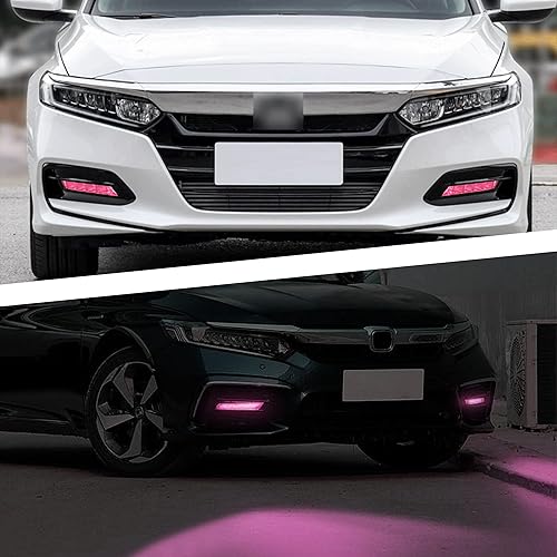 Miniatura 6 de TOMALL Películas de vinilo para luz antiniebla, color humo, compatibles con Honda 10th Accord 2018-2020, calcomanías de transmisión de luz