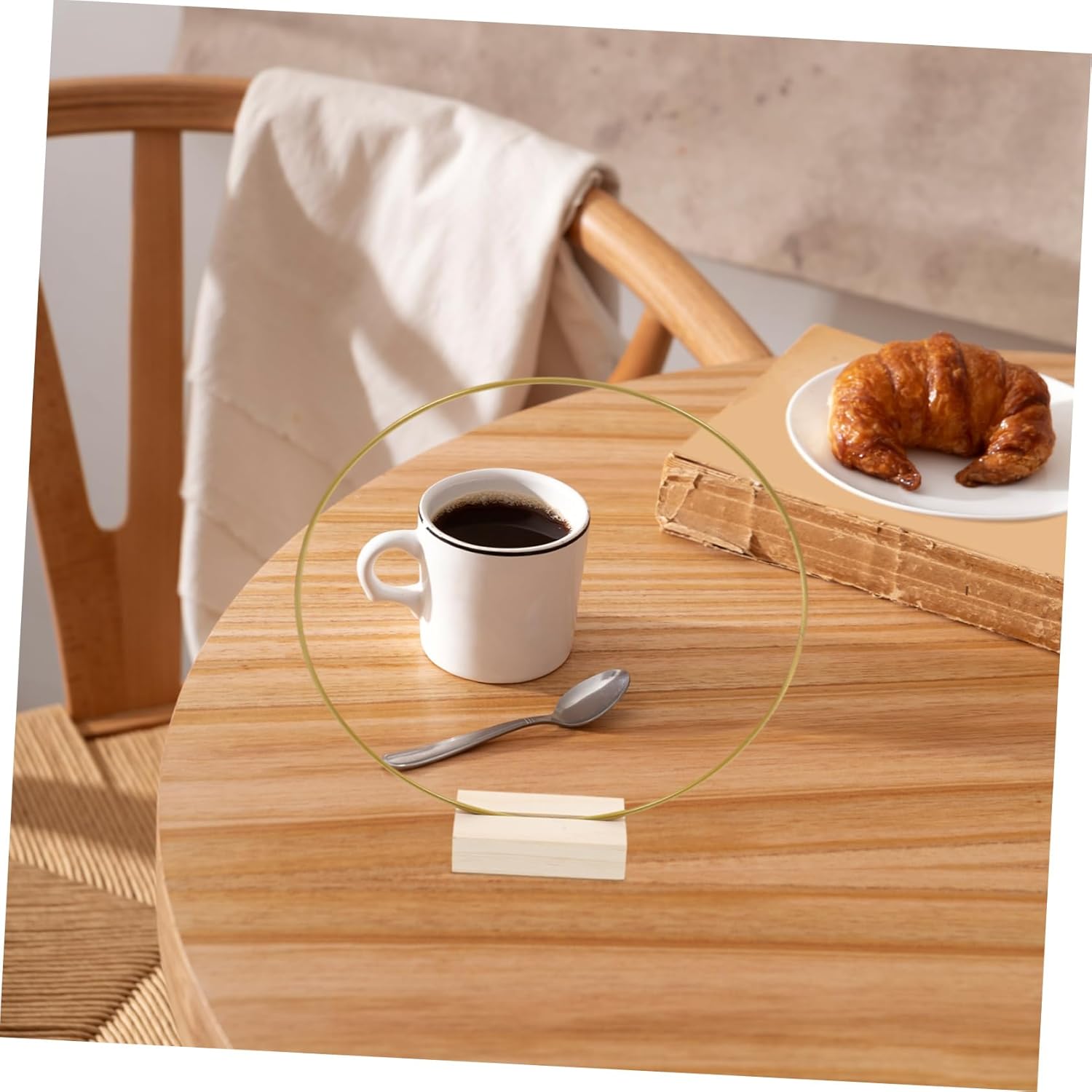 Cabilock 24pcs Gold Metal Floral Hoops for DIY Decor Round Wreath Rings with Wooden Base Versatile Craft Supplies for Wedding Table Centerpieces and Wall Art