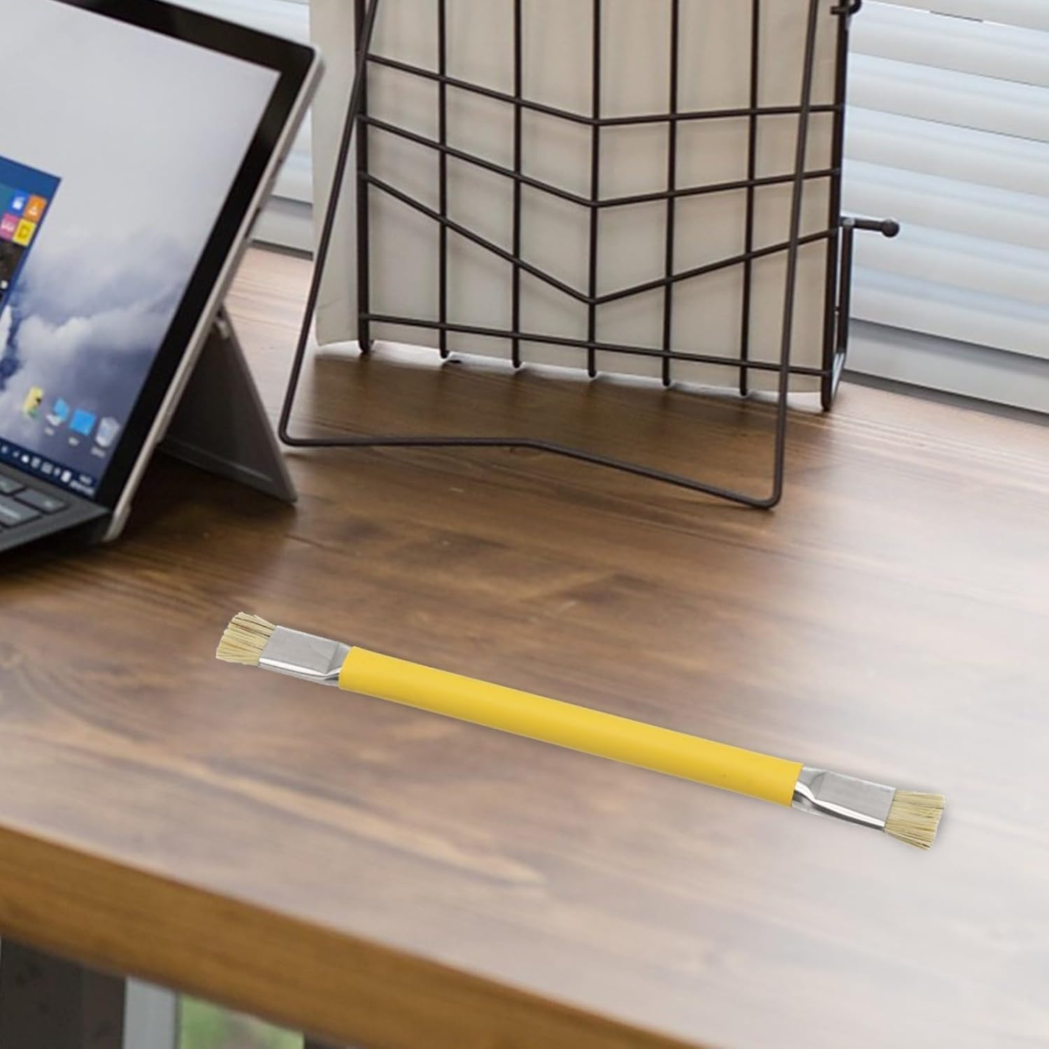 Head Anti-Static Cleaning Brush Phone Keyboard Tablet PCB Repair, 125mm ABS Dusting Tool Delicate Components, Yellow(yellow)