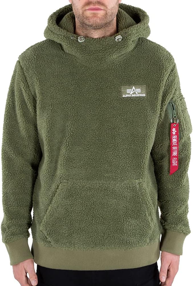 ALPHA INDUSTRIES Men's Teddy Hoody Sports Hoodie