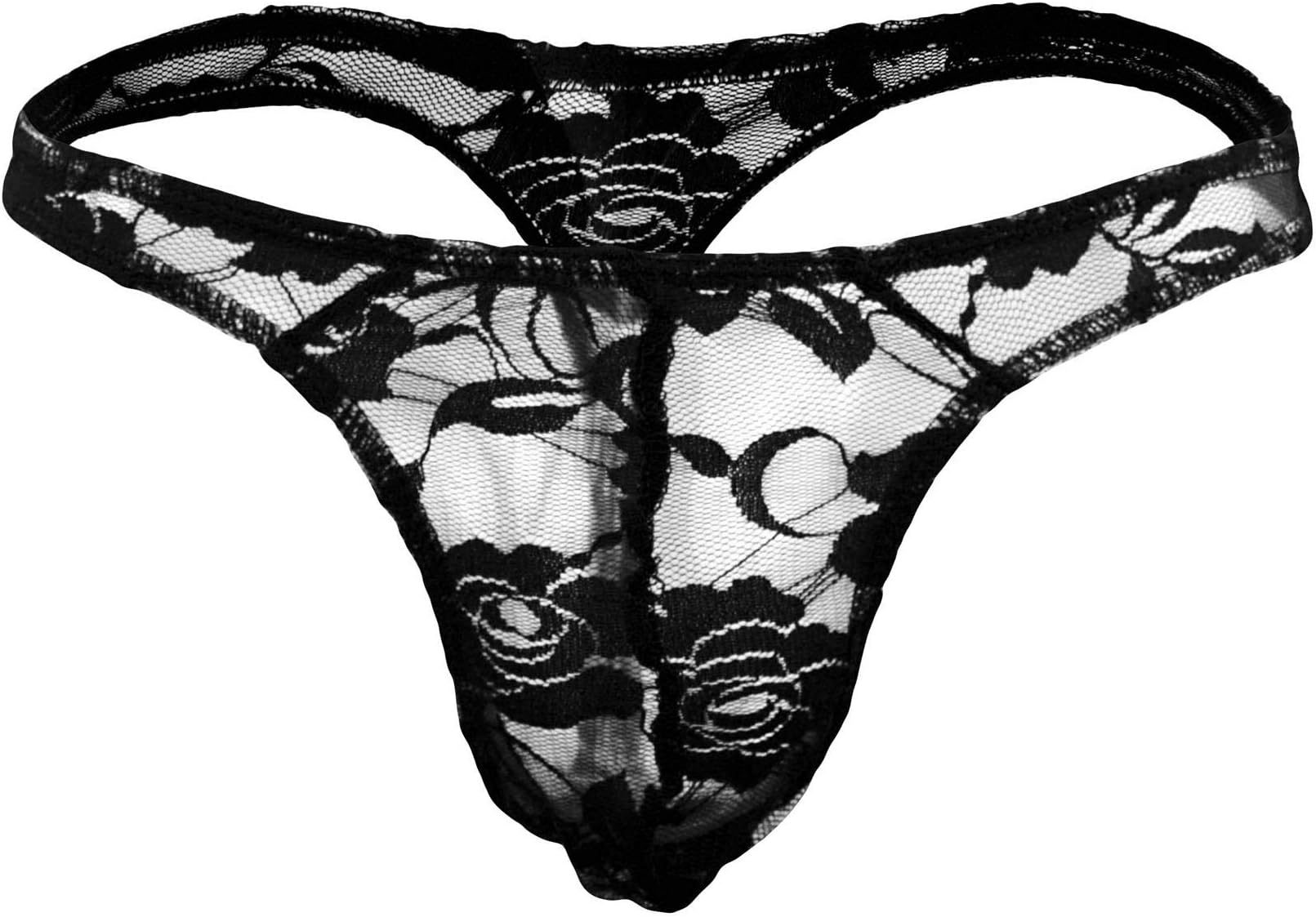 ExtlpsTransparent Lace Thong G-String Underwear for Sissy Men