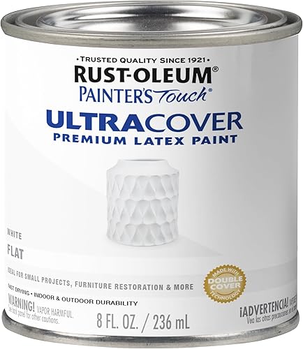 Miniatura 265 de Rust-Oleum Painters Touch, Ultra Cover 2X, 1994502 - Pintura de látex, color almendra, 1 cuarto de galón Almendra brillante