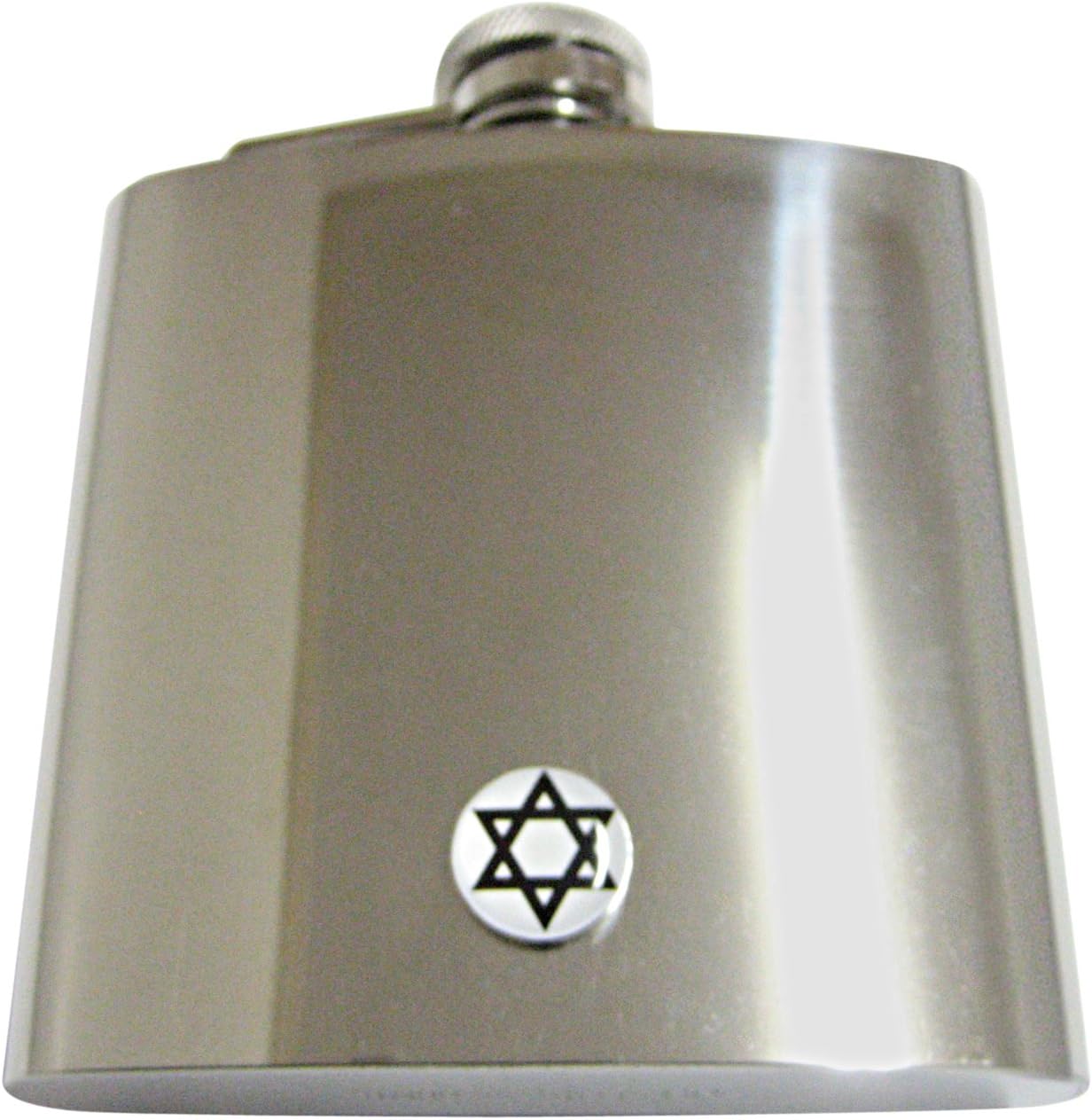 Kiola Designs Religious Star of David Pendant 6 Oz. Stainless Steel Flask