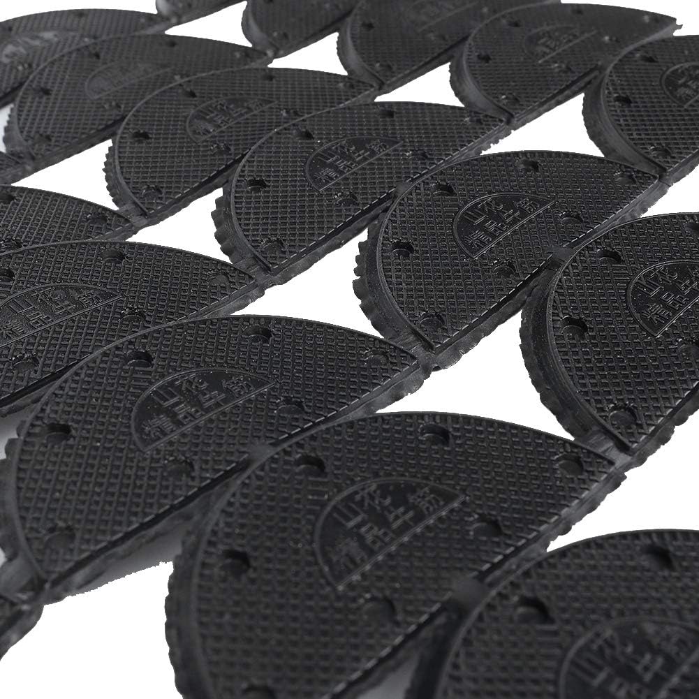 BSTiltion Heel Savers Heel Protectors Placeholder Repair Pads 56Pcs Rubber Wear Cuttable Anti Slip Toe Plates Tap Shoe Repair Accessories with 28 Pairs for Pad