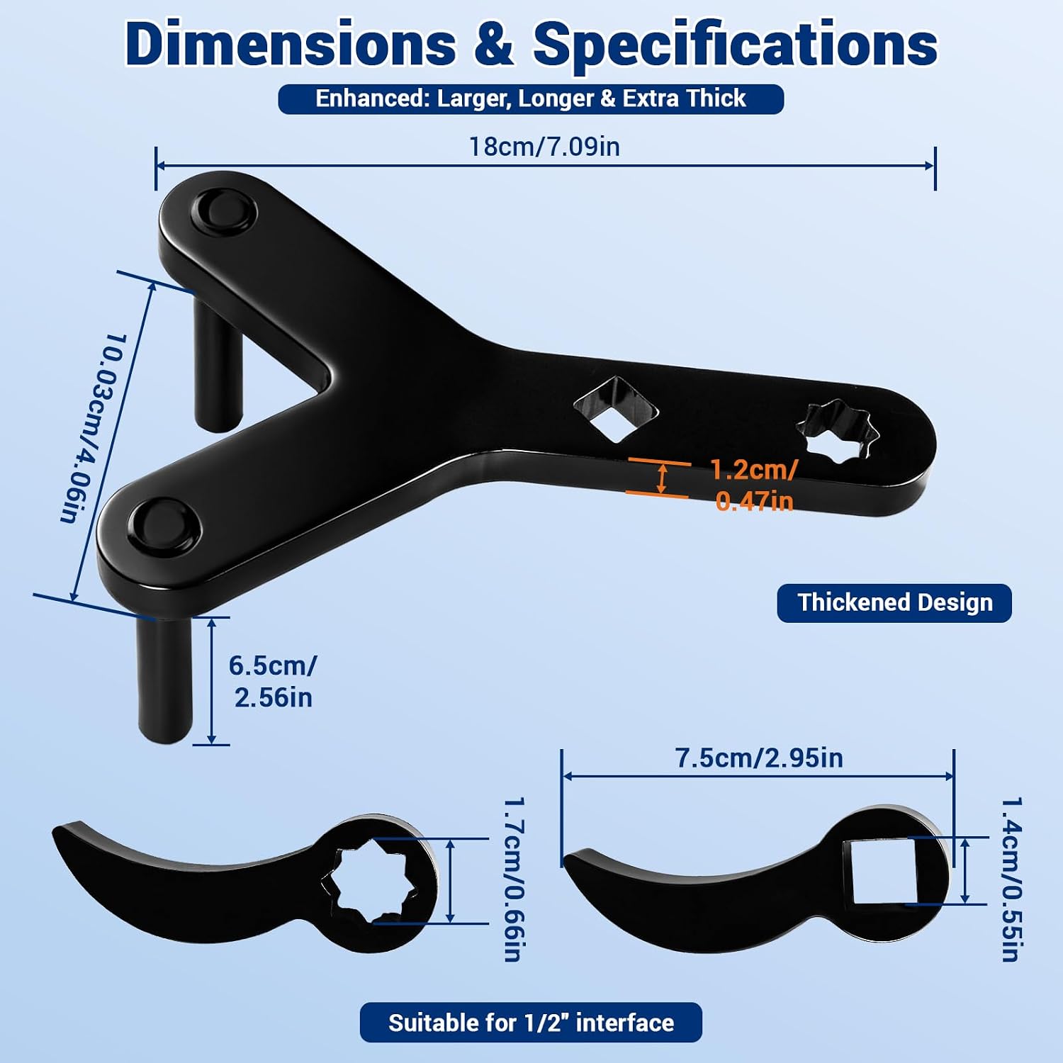 Lower Control Arm Prying Tool, Control Arm Tool for 1/2" Drive
