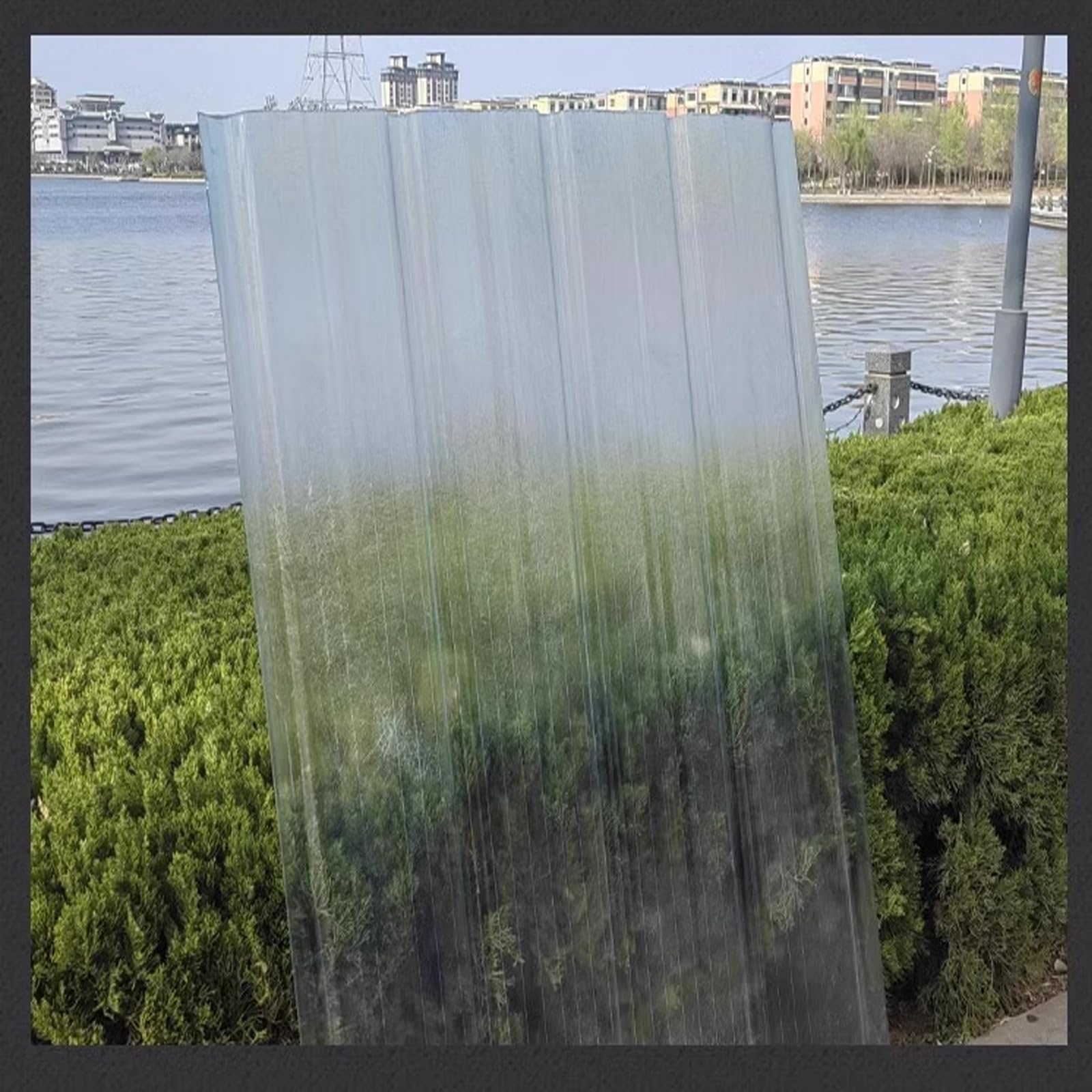 Pannello Tetto Trasparente In Fibra Di Vetro | 2.2mm Spessore | Ondulato Antipioggia | UV Resistente | 0.9x1.5m - Foto 5