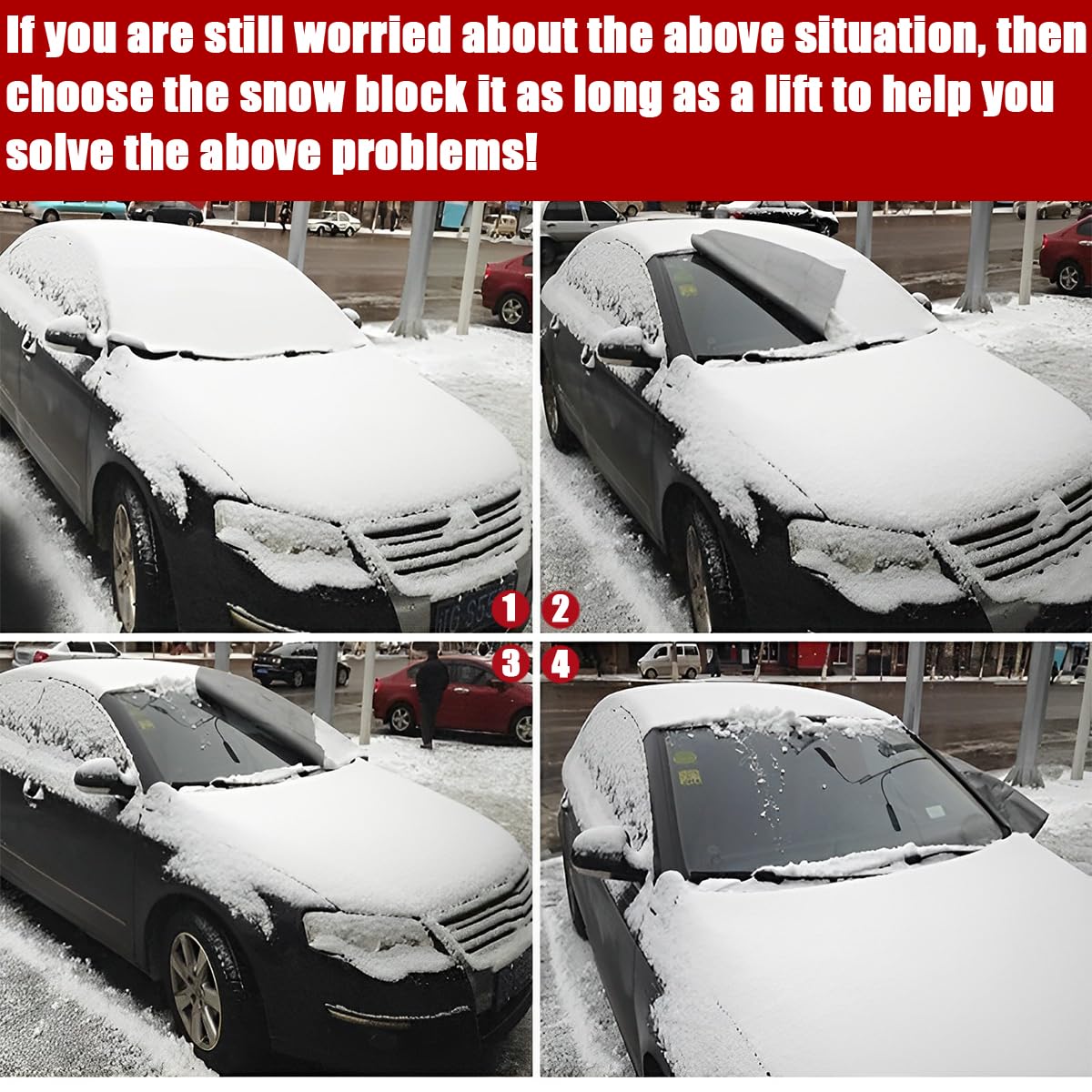 CGEAMDY Copertura Parabrezza Auto Inverno Anti Gelo Pellicole Protettive Pieghevoli
