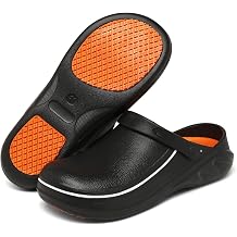 JSWEI Men Garden Clogs Lightweight Breathable Comfortable Women Slip-on Mules for Indoor and Outdoor 3-10 UK