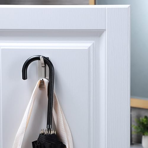 Miniatura 5 de Taozun Gancho para toallas de baño, ganchos autoadhesivos, ganchos inoxidables para batas, colgador de toallas para baños, acero inoxidable SUS304