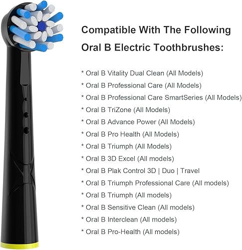 Miniatura 3 de Cabezal de cepillo de dientes eléctrico de repuesto compatible con Oral-B Cepillos de dientes eléctricos para Braun Cepillos de dientes eléctricos