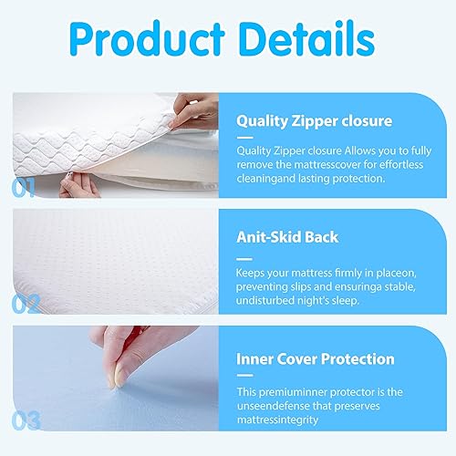 Miniatura 5 de Pack and Play Mattress Pad, 38"x26" Dual Sided Memory Foam Pack N Play Mattresses with Removale Washable Cover, Breathable Mattress for Pack N Play