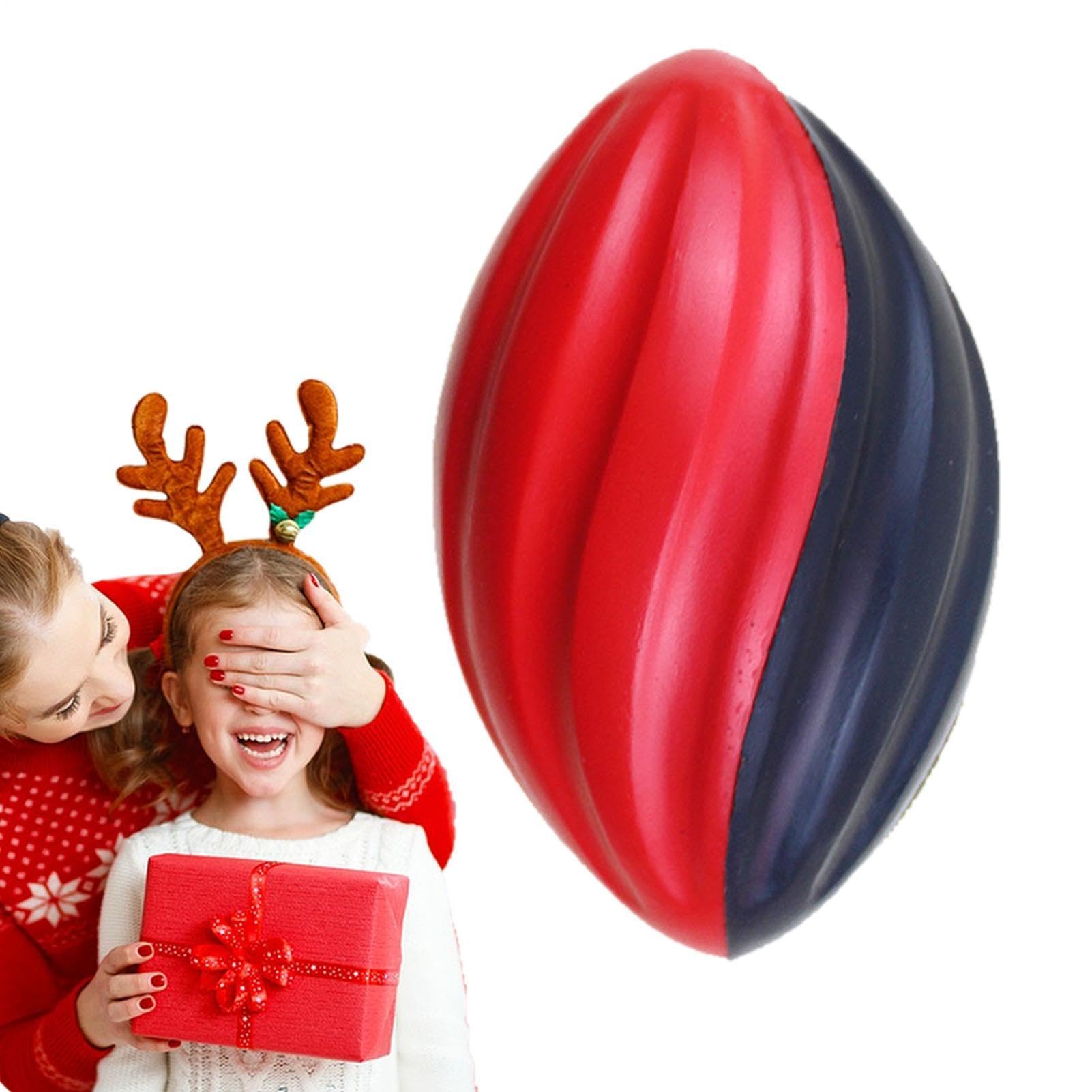 Generico Palla da allenamento per rugby per bambini - Design con impugnatura a a rimbalzo lento, palla da pratica in morbida e resistente, giocattolo sportivo leggero da 5 pollici per lo sviluppo