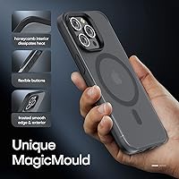 Vista 93 de TAURI Funda magnética 2 en 1 transparente para iPhone 14 Pro, compatible con Magsafe [no amarillenta] con protector de pantalla, protección de grado