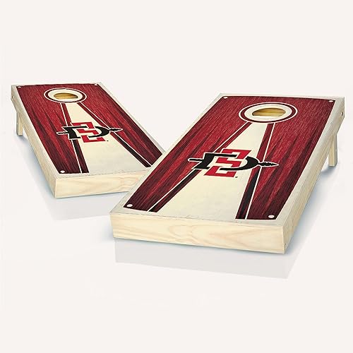 San Diego State - Pizarras de cornhole de pirámide teñida, gran regalo para familia y niños