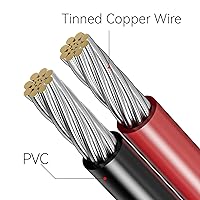 Vista 3 de Goupchn Conector de panel solar a CC 0.217 inx0.083 in Cable de extensión adaptador 16 AWG 4.59ft/1.4m con DC 0.315 in, adaptador de 0.157 inx0.067