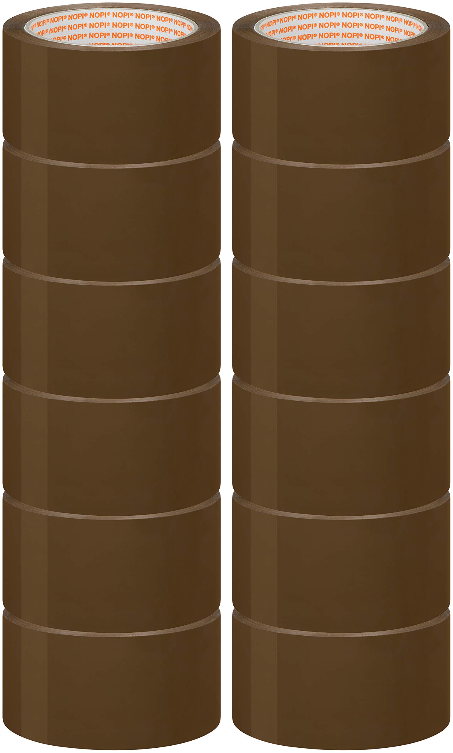 Nopi Uniwersalna taśma do pakowania, 66 m: 50 mm (12 rolek - brązowa)