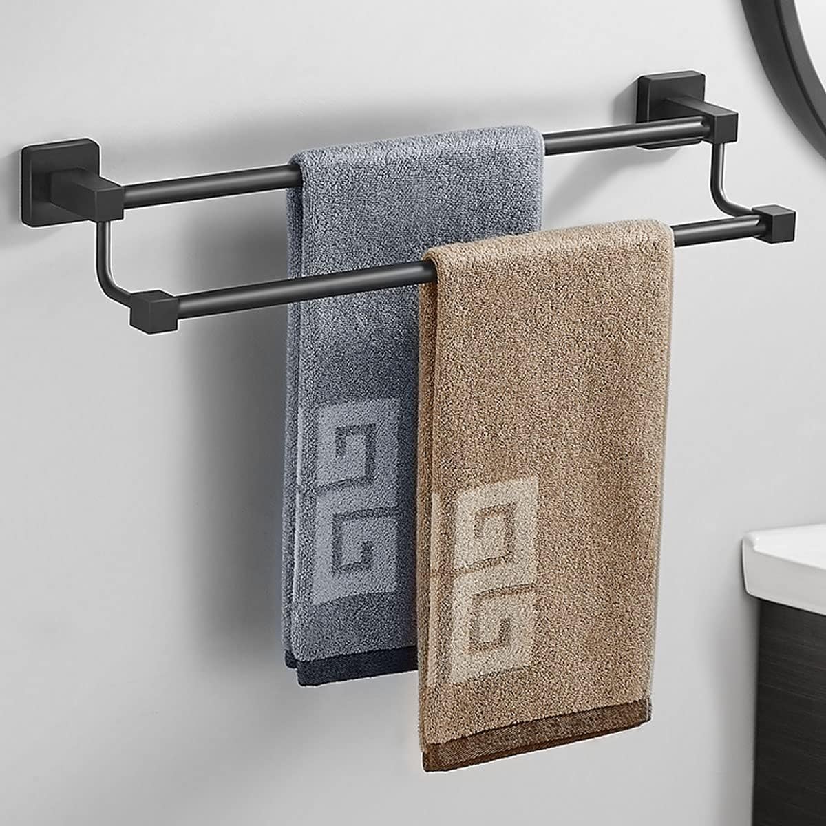 Towel Ring,Towel Holder, Towel Bar Bathroom Towel Rack Bath Towel Ring Wall Mounted,40cm