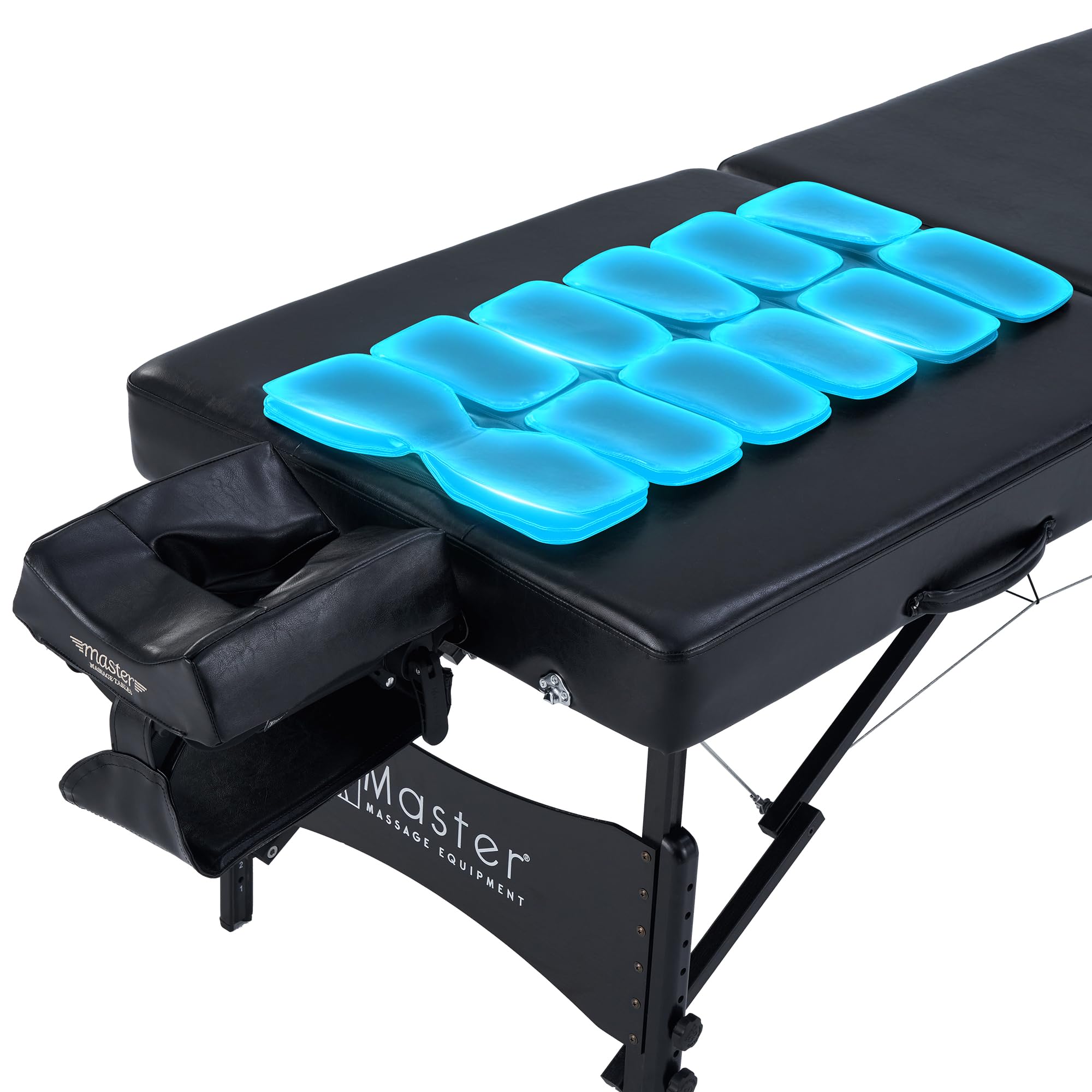 Monaco 30” Master Massage Portable Massage Table Airwave Full Body Stretching with Airbags 3D Lumbar Traction for Professional & Home Use Chiropractic Bed-Black