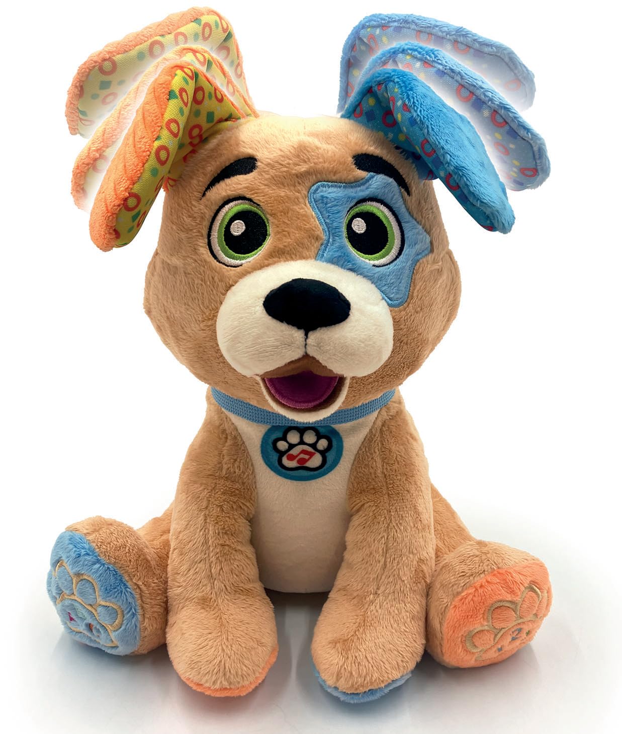 Clementoni | Choco, Le Chiot Rigolo – Jouet Interactif pour Bébés 10 Mois+ | Apprentissage Lettres et Chiffres | Chansons, Mélodies et Sons Parlants | Peluche Éducative | Idée Cadeau