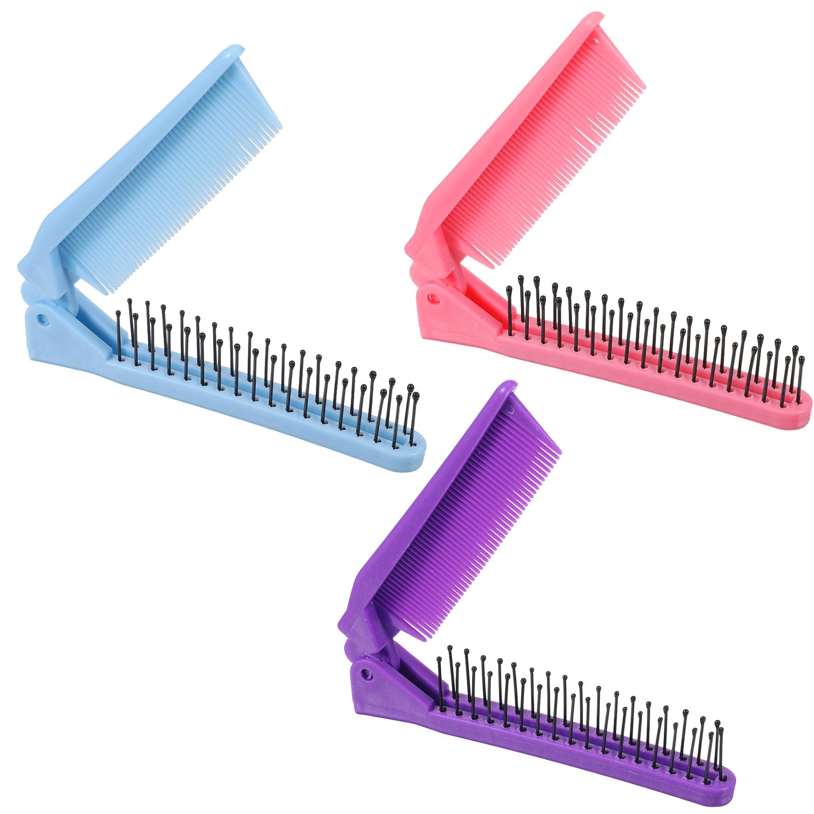3PCS Dog Hair Brush Folding Small Puppy Cat Pet Grooming Brushes Professional Comb Brush Supplies to Effectively Remove