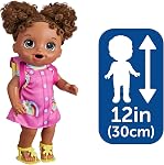 Baby Alive Time for School Baby Doll Set, Back to School Toys for 3 Year Old Girls & Boys & Up, 12 Inch Baby Doll, Black Hair (Amazon Exclusive)