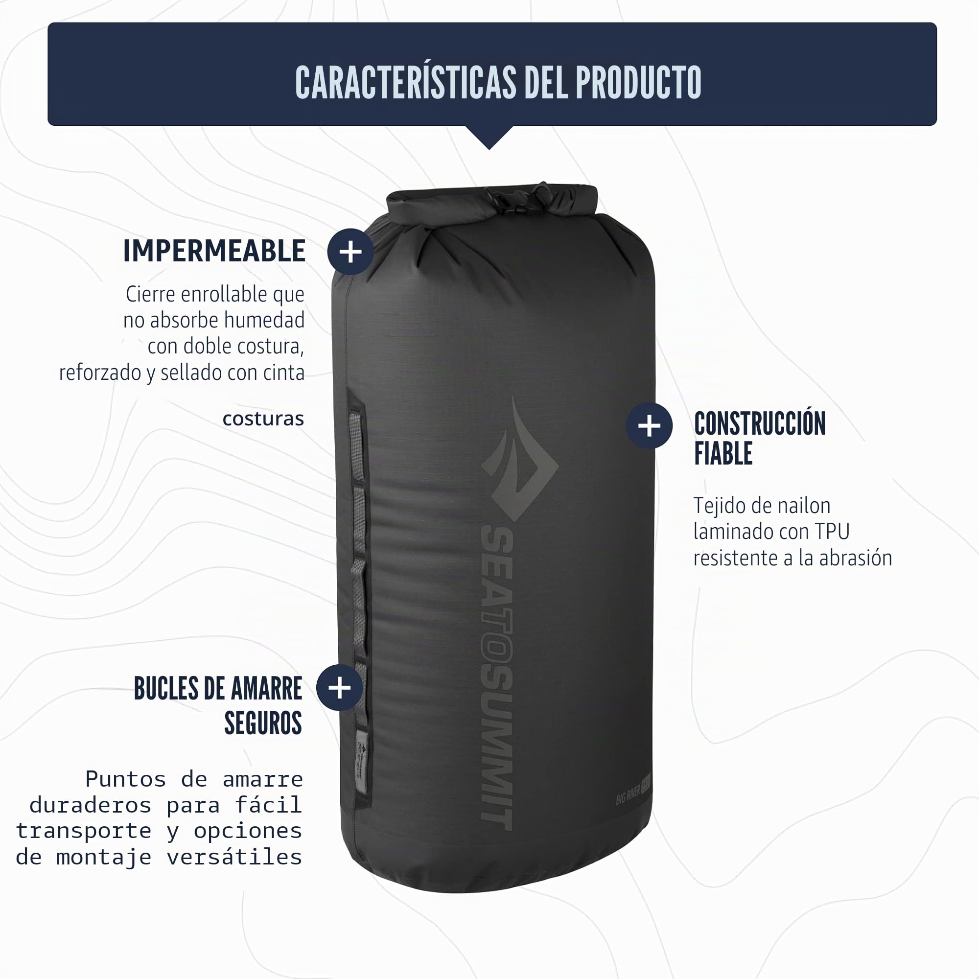 Bolsa estanca BIG RIVER 5L óxido