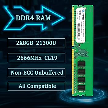 DDR4-2666　8gb×2　16gb Crucial 16GB Kit (8GB x 2) DDR4 2666 MT/s (PC4-21300) UDIMM