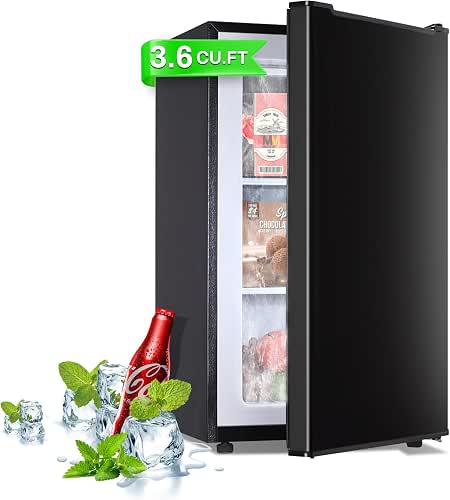 Maine Mini Upright freezer, 3.6 Cubic Feet, Single Door Compact