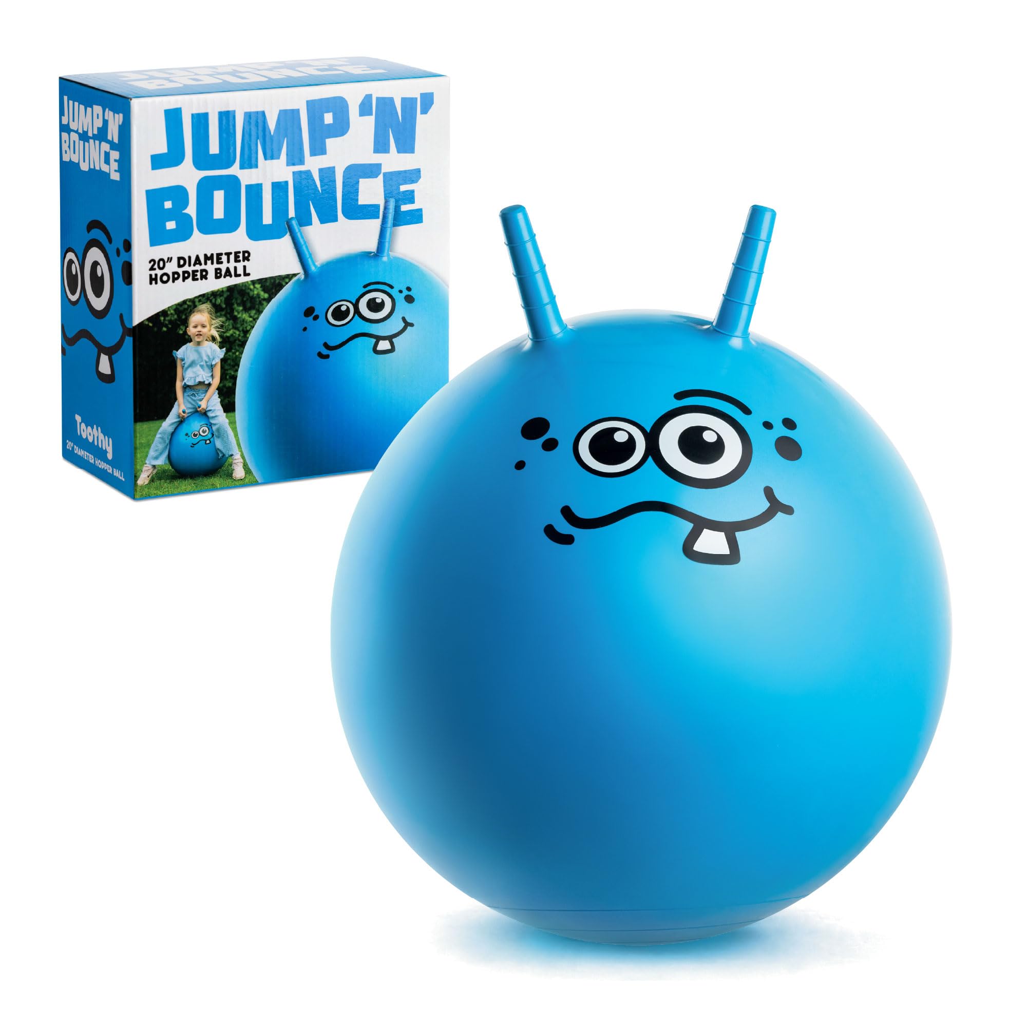 Toyrific Jump ‘n‘ Bounce Hüpfball, Retro-Hüpfball, Sortierte Farben