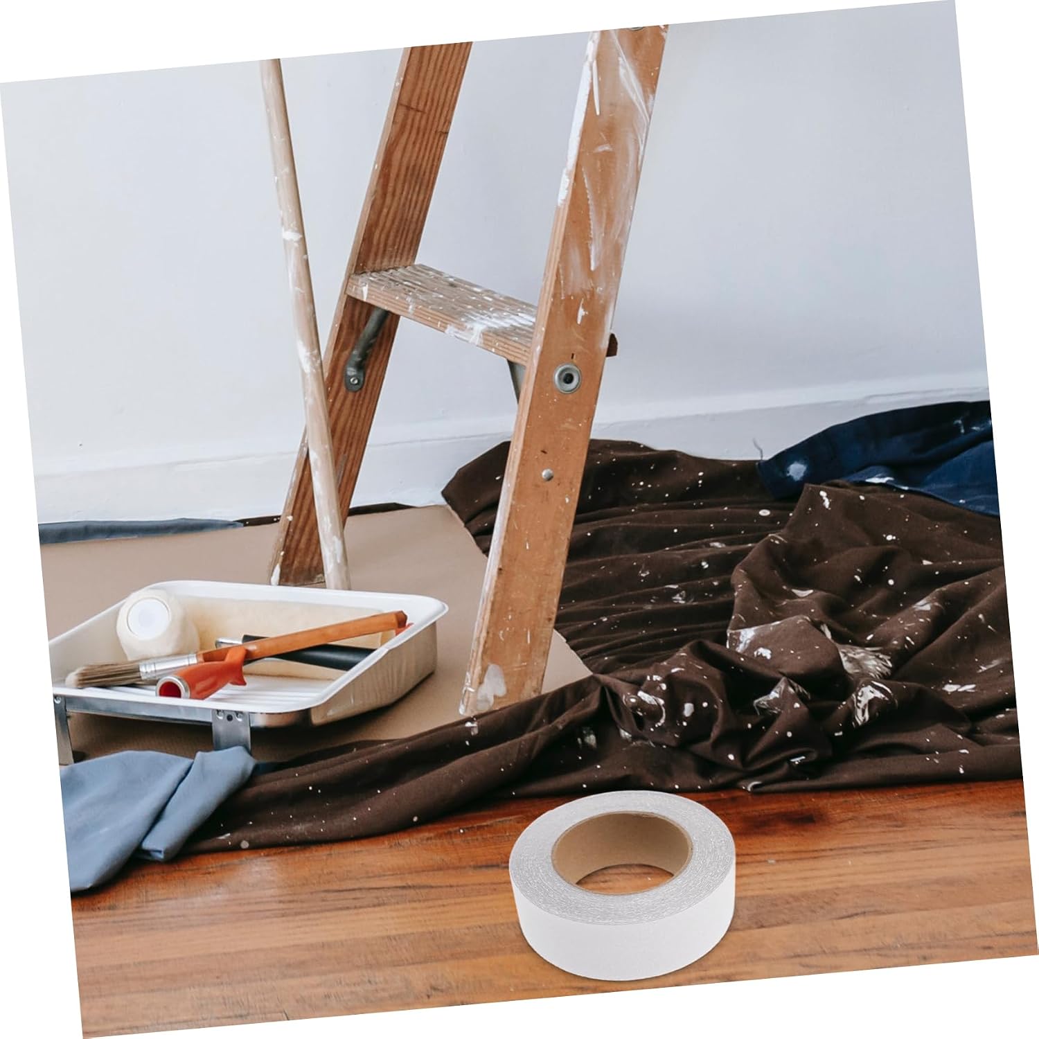1Roll Non Slip Stair Tape Slip Adhesive Caution Tape for Indoor Wooden Steps Enhanced Easy Installation Skin Friendly Safety for Stairs Corridors