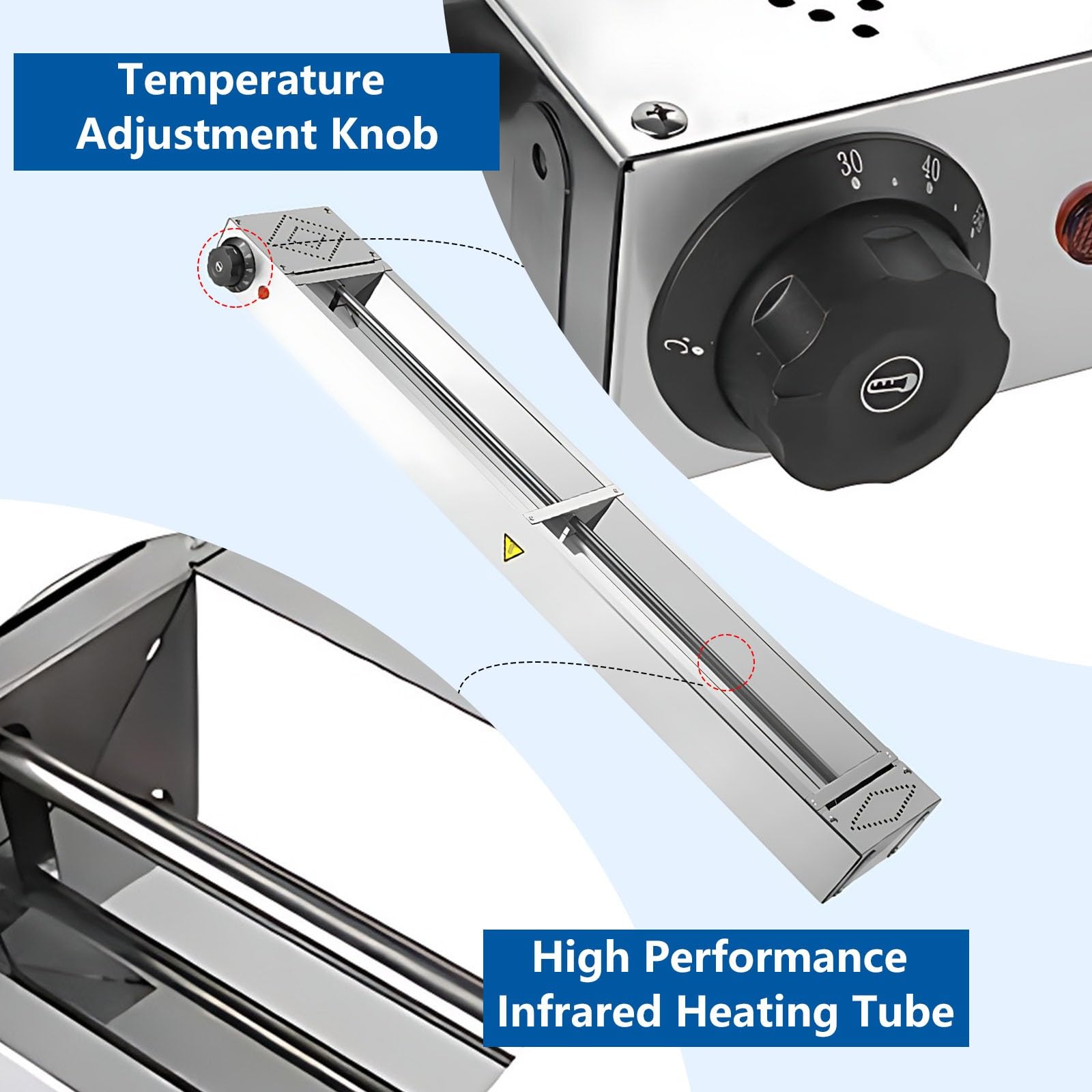 Lampara de Calor Alimentos Suspension Temperatura Ajustable(60cm)
