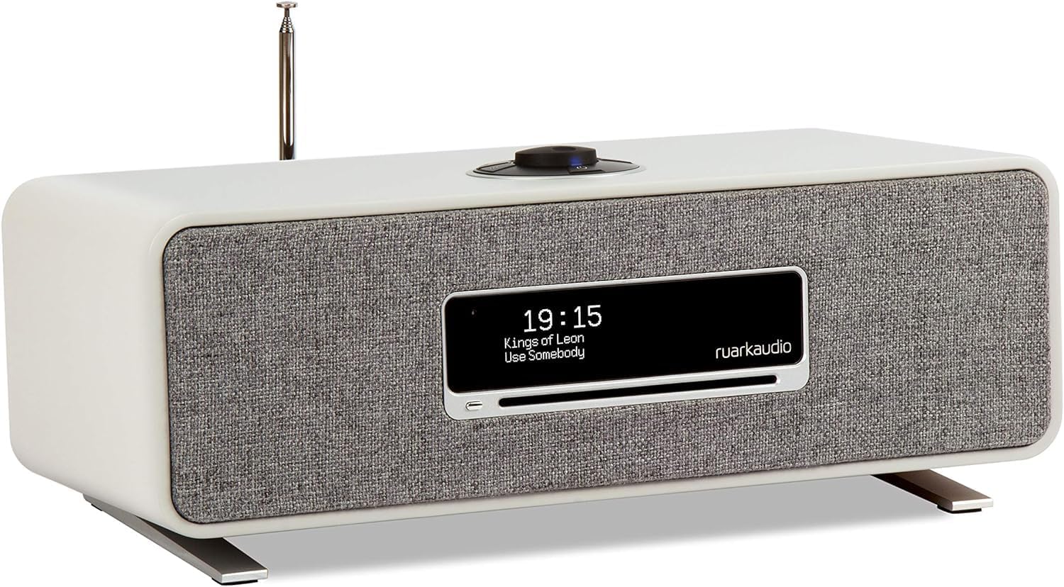 Ruark Audio R3S Compact Music System with DAB/DAB+ / Internet Radio/CD Player I Bluetooth 5.0 /WiFi/Spotify Connect/Deezer/Music I Stereo+ Sound I 30 Watts - Soft Grey