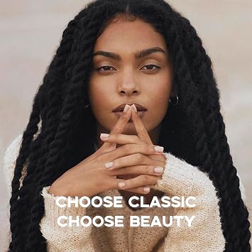 Marley Twist Braiding Hair 8 Packs Marley Twist Hair Cuban Twist Hair 24 Inch Afro Kinky Curly Twist Crochet Hair Cuban Twist Soft and Natural Hair 1B Black (1B, 18inch)