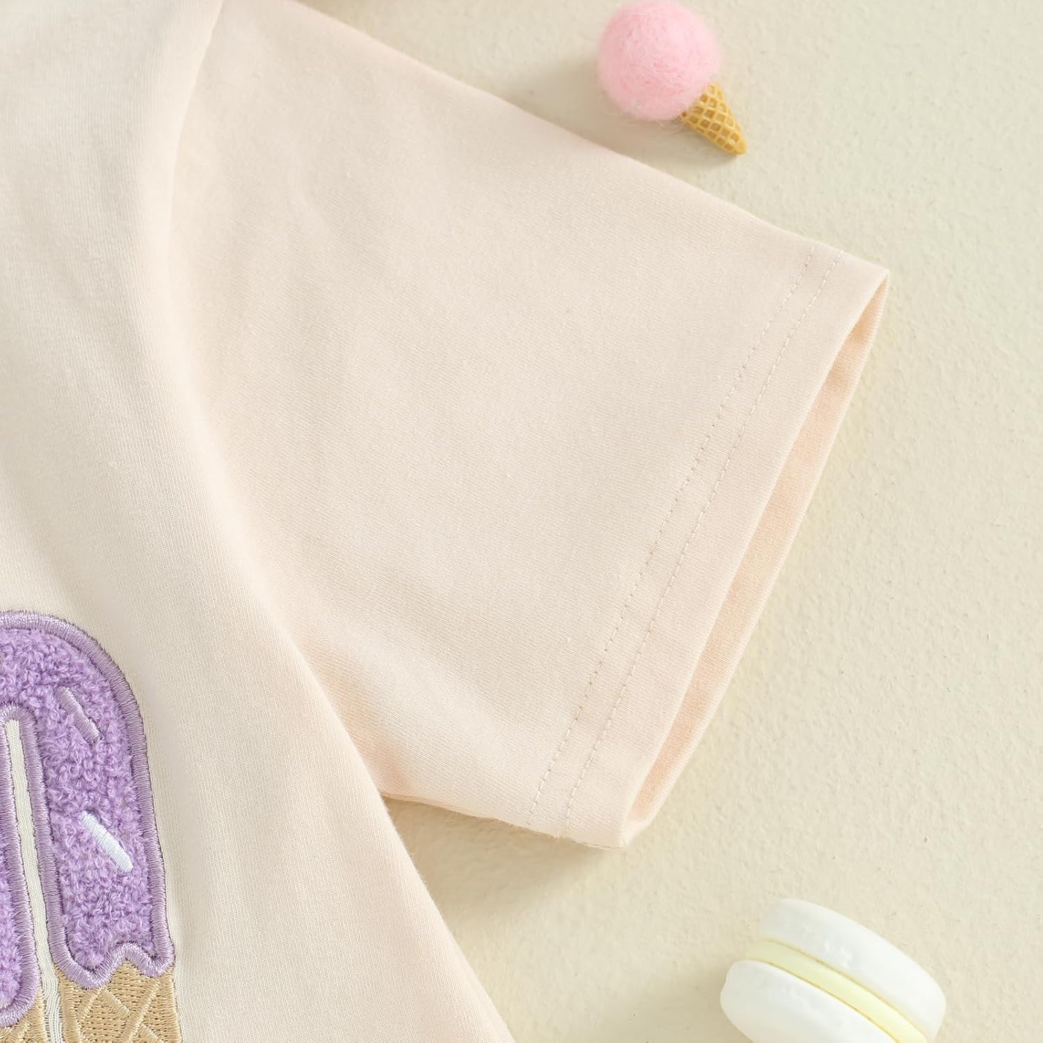 YOKJZJD Toddler Baby Girl 1st 2nd 3rd 4th 5th Birthday Outfit Summer Ice Cream One Two Three Year Old Short Sleeve T-Shirt - Image 5