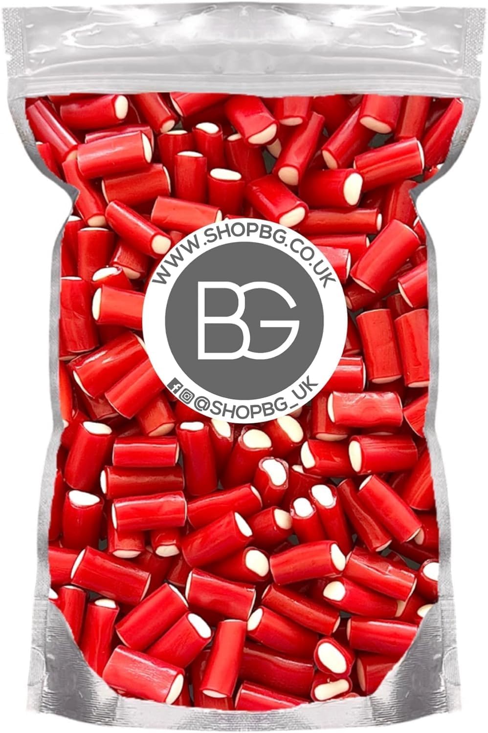 BG Pick & Mix Sweets Candy Pick n Mix Choose Your Sweetie Pouch 800g (- Mini Strawberry Cables)