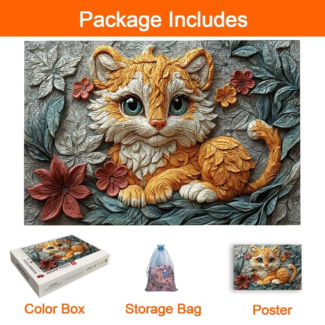 Puzzle Leone, Puzzle 2000 Pezzi Adulti per Decor, Regalo Donna/Uomo -9006