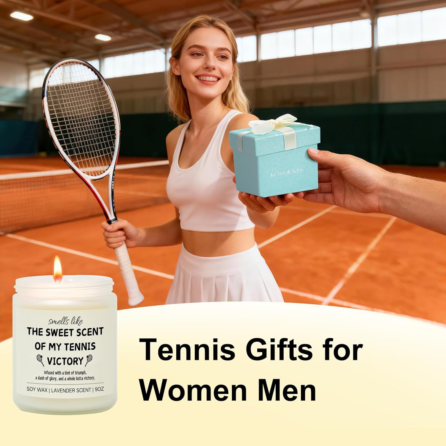 Tennis Gifts for Women Men, Sports Themed Accessories Gifts for Tennis Lovers, Players, Teams, Friends, Coach, Funny Sports Accessories for Women - Image 7